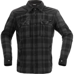 Richa Wisconsin, Textiljacke/Hemd wasserdicht - Schwarz/Dunkelgrau - 2XL