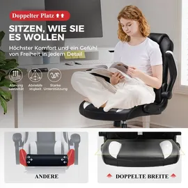 GTPLAYER Gaming Stuhl Kunstleder Weiß