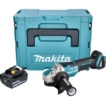 Makita DGA 520 T1JX1 Akku Winkelschleifer 18 V 125 mm X-LOCK Brushless + 1x Akku 5,0 Ah + Makpac - ohne Ladegerät