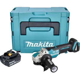 Makita DGA 520 T1JX1 Akku Winkelschleifer 18 V 125 mm X-LOCK Brushless + 1x Akku 5,0 Ah + Makpac - ohne Ladegerät