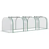 Outsunny Gewächshaus Stahl Transparent 0 mm 2,95 m2
