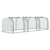 Outsunny Gewächshaus Stahl Transparent 0 mm 2,95 m2