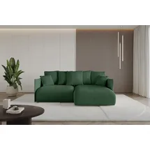altdecor Ecksofa Cord 2-Sitzer Grün
