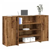 vidaXL Empfangstheke Altholz-Optik 180x50x103,5 cm Holzwerkstoff