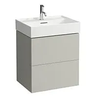 Laufen Kartell Waschtisch-Unterschrank H4075690336411 58x60x45cm, 2 Schubladen, kieselgrau