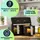 casativo Doppelkorb Heissluftfritteuse 9L Dual Zone Air Fryer schwarz