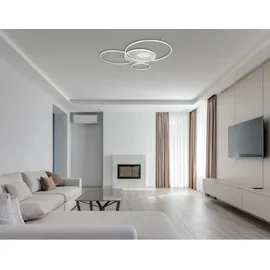 GLOBO Deckenleuchte 1 LED silberfarben