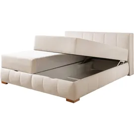 Home Affaire Boxbett HOME AFFAIRE "Chelles", beige (beige, natur), B:167cm L:225cm, Komplettbetten, inkl. Topper und Bettkasten