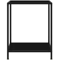 VidaXL Konsolentisch Schwarz 60x35x75 cm Hartglas