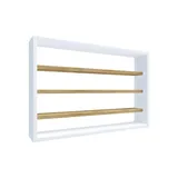 VCM Holz Küchenregal hängend Maße ca. H. 40 x B. 60 x T. 10 cm Hängeregal mit vier Fächern Wandregal Gewürzregal Küchenmöbel - mehrfarbig |