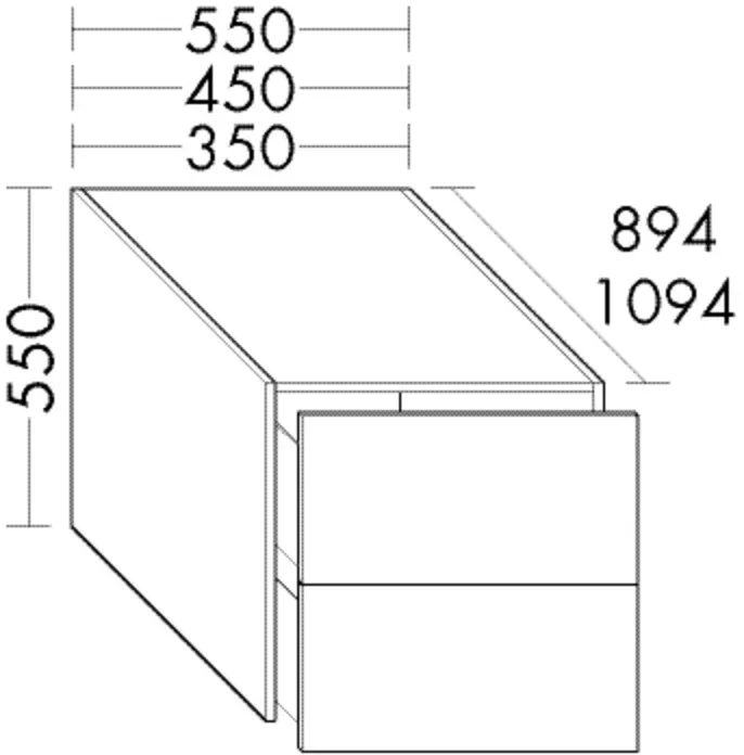 Burgbad Wannenmöbel Schilf Hochglanz, SEVR035RF0091F0781 SEVR035RF0091F0781