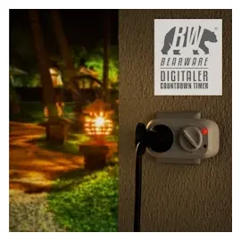 CSL Outdoor Countdown Timer mit Dämmerungsschalter - Zeitschaltuhr mit Schutzkappe