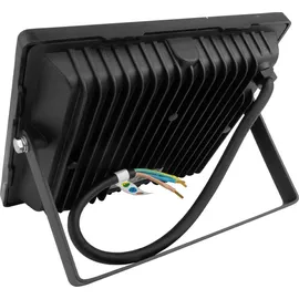 Gtv Außenstrahler Aluminium, Glas 50 W 4000 lm wetterfest IP65 schwarz