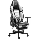 Trisens Gaming Stuhl Chair Racing Chefsessel mit Sportsitz und ergonomsichen 4D-Armlehnen