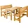 Wilk Gartenmöbel-Set Robusto 3-teilig Honigbraun FSC