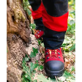 Haix Schnittschutzstiefel/Schnittschutzschuhe Protector 2.0 in KOX Edition mit Gore-Tex Rot/Gelb Größe 46 -