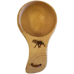 STABILOTHERM Wooden Kuksa Holzbecher 120 ml - Elchmotiv