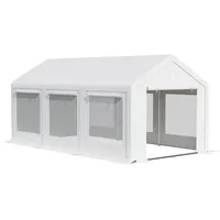 Outsunny Pavillon 6 x 3 m Partyzelt mit abnehmbaren
