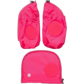 ergobag LED Seitentaschen Zip-Set 3-teilig (Für Packs / Cubos / Cubo Lights Ab 2019 / 2020) Pink