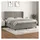 vidaXL Boxspringbett mit Matratze Hellgrau 180x200 cm Samt
