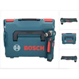 Bosch Professional GWB 12V-10 Akku Winkelbohrmaschine 12 V 11 Nm + Akkuschrauber, Bosch 10,8 V-LI 11Nm Solo ( 0601390909 ) + L-Boxx (Akkubetrieb)