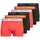 JACK & JONES Vesterbro Solid Boxershorts blau/orange/schwarz M 6er Pack