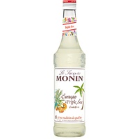 Monin Curacao Triple Sec Sirup 700ml für Cocktails, Speisen und Getränke