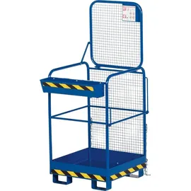 RR Industrietechnik R+R Industrietechnik Arbeitskorb Typ RAK-ONE 800x800x1900mm RAL5010 Enzianblau