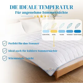 procave TopCool Sommerbettdecke 200x240 cm, atmungsaktiv & kühlend