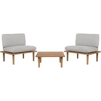Beliani Gartenlounge Frascati 3-tlg. grau