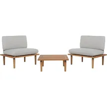Beliani Gartenlounge Frascati 3-tlg. grau