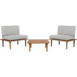 Beliani Gartenlounge Frascati 3-tlg. grau
