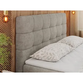 MKS Meble Boxspringbett 140 x 200 cm H3 Beige