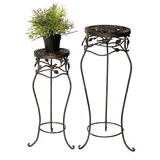 DanDiBo Ambiente Blumenhocker 65 x 78 cm Schwarz/Braun