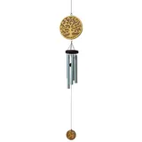 Saraswati Klangspiel "Lebensbaum" Holz braun/gold bemalt, 12x80 cm