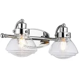 Elstead Lighting Wandlampe Badezimmerleuchte Wandleuchte Spiegellampe IP44 Chrom 2-flammig