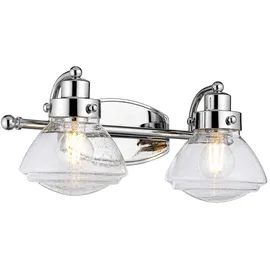 Elstead Lighting Wandlampe Badezimmerleuchte Wandleuchte Spiegellampe IP44 Chrom 2-flammig