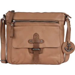 Handtasche HARBOUR 2ND "Hayden", Damen, Gr. B/H/T: 23cm x 23cm x 5cm, rot (ginger), Rindsleder, Taschen, Schultertasche Arbeitstasche Umhängetasche