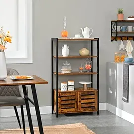 VASAGLE Sideboard, LSC75BXV1 braun 70,0 x 30,0 x 121,5 cm