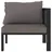 vidaXL Sofa-Eckelement mit Linker Armlehne anthrazit