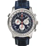 Swiss Alpine Military Herren Uhr Chronograph Analog Quarz 7078.9535SAM Leder