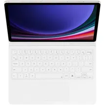 Samsung Book Cover Tastatur für Galaxy Tab S9/S9 FE/S10 FE/S10 Lite Weiß