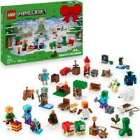 LEGO Minecraft Advent Calendar 2025 for 7+ Year Old Boys & Girls - Christmas Countdown Toy with 24 Surprises incl. Minifigures & Mini Builds - Gaming Gift - 21280