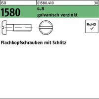 Industrial Quality Supplies ISO 1580 Flachkopfschraube M3x12 Stahl 4.8