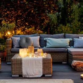 Relaxdays LED Kerzen Echtwachs im 3 St.