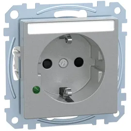 Merten Schuko-Steckdose Aluminium 1 St.