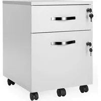 VASAGLE Rollcontainer 40 cm x 54,4 cm x 43,8 cm weiß