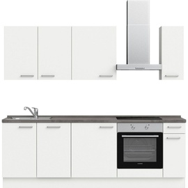 nobilia® elements Küchenzeile »" basic"«, vormontiert, Ausrichtung wählbar, Breite 240 cm, mit E-Geräten