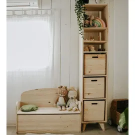 Astigarraga Bücherregal 140 x 36,2 x 33 cm Beige