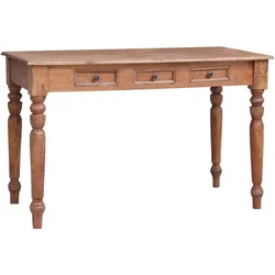 vidaXL Schreibtisch mit Schubladen 117x57x75 cm Altholz Massiv